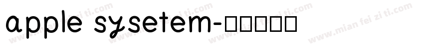 apple sysetem字体转换